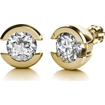 Náušnice Couple, Náušnice Joy, žluté zlato se zirkony, 585-68-3-0474.0Z00.0.00.001.05