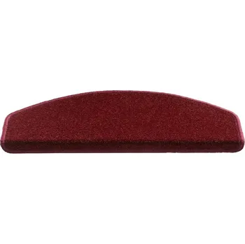 Nášlap na schod Červený kobercový půlkruhový nášlap na schody Palermo - 17 x 56 cm