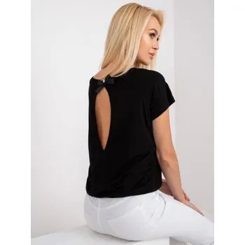 Dámské tričko Dámská halenka s krátkým rukávem LUCIENNE černá