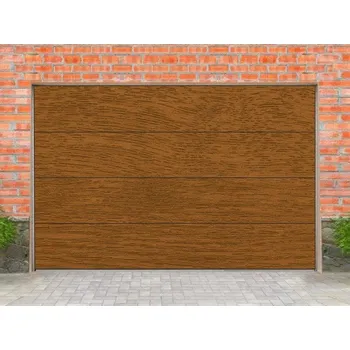 Garážová vrata Sekční garážová vrata - DOCO HOME-X, na míru, zlatý dub Šířka (zadejte nejbližší vyšší rozměr): 2800 mm, Výška (zadejte nejbližší vyšší rozměr): 2000 mm + příslušenství a montážní materiál zdarma