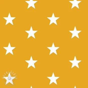 Bavlněná látka Stars yellow