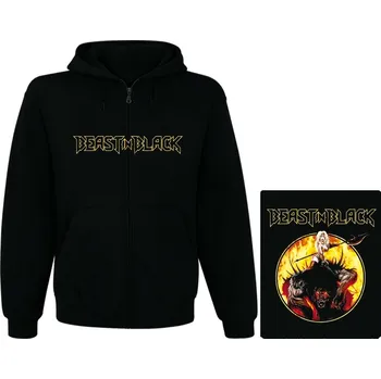 Pánská mikina mikina s kapucí a zipem Beast In Black - From Hell With Love