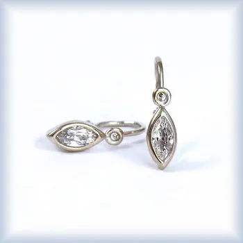 Náušnice bílé zlato