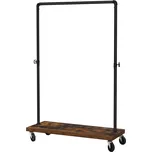 Pojízdný věšák na oblečení Vasagle Romax černý/vintage hnědý