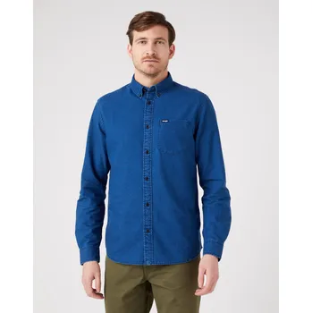 Pánská košile Košile Wrangler BUTTON DOWN SHIRT DARK INDIGO Velikost: L