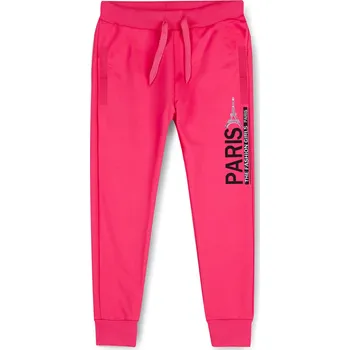 Dívčí kalhoty Dívčí tepláky - KUGO M6102, růžová Barva: Růžová, Velikost: 158