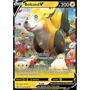Společenská hra Pokémon Boltund V SWSH219 karta