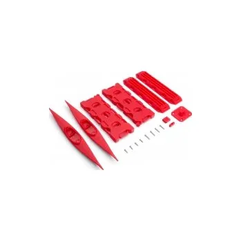 RC vybavení Set kánoe, vyprošťovací desky a nádrže červené expedice 1:10