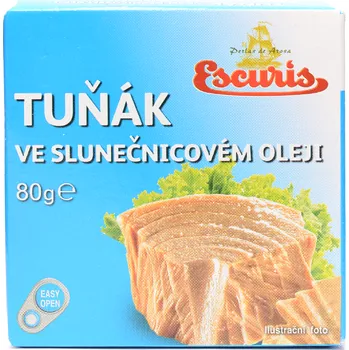 Hotové jídlo Escuris Tuňák ve slunečnicovém oleji ESCURIS 80g