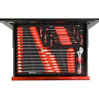 Klíč SADA KLÍČŮ OČKOVÝCH 6-22 MM, IMBUSOVYCH I NASTAVITELNÉ KLÍČE, 31, OK-01.3125