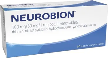 Lék na neurologické potíže Neurobion 100 mg/50 mg/1 mg 30 tbl.