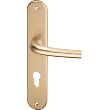 Dveřní kování ACT SERVIS ACT - Anna OV Provedení: PZ (vložkový zámek), Povrch: F4 - bronzový elox, Rozteč: 90 mm