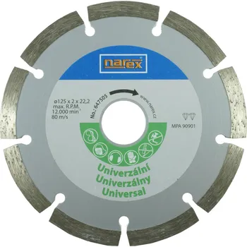 Řezný kotouč NAREX Dia 125 Universal - Diamantový řezný kotouč - universal sintrovaný