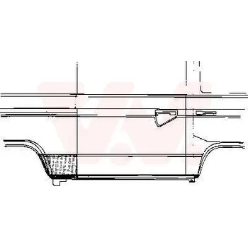 Příslušenství karosérie Boční stěna VAN WEZEL 5870142