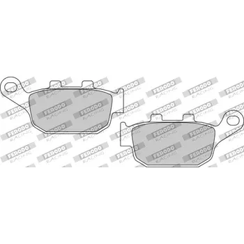 Brzdová destička Brzdové destičky FERODO