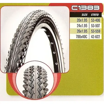 Plášť na kolo plášť CST 24x1,95 C-1383 53-507 černý