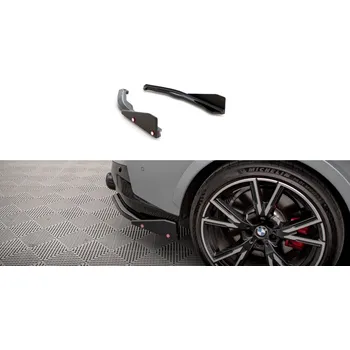 Tuning Splittery zadní boční V.2 + flaps BMW 2 Coupe M240i G42 černý lesklý plast