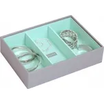 Stackers, Krabička na šperky Stackers se 3 přihrádkami classic šedo-mátová - Formadore