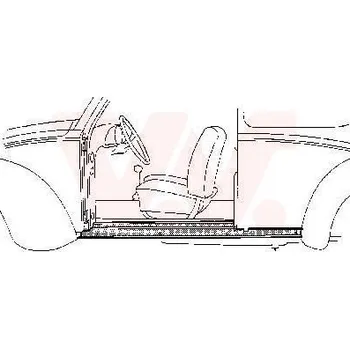 Prah karosérie Nástupní panel VAN WEZEL 5801.05