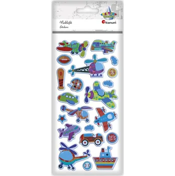 samolepka ST426, Samolepky -DOPRAVA, vypouklé, mix, rozměr archu 19x9,5cm