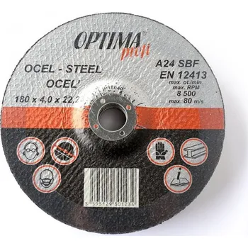 Brusný kotouč Brusný kotouč Optima profi A24SBF 180x4x22,23 mm 1 kus