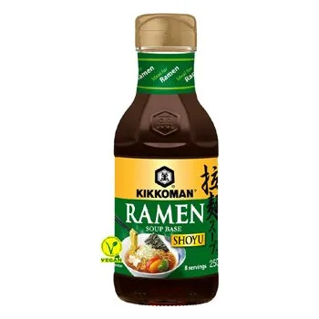 Omáčka kikkoman Základ nudlové polévky Ramen - příchuť Shoyu (sójová omáčka) 250ml