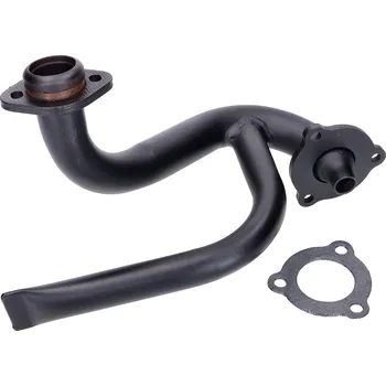 Výfuk pro motocykl OEM Standard Koleno výfuku s restrikcí, černé, Aprilia SX, RX, Derbi Senda, Gilera RCR, SMT 38715