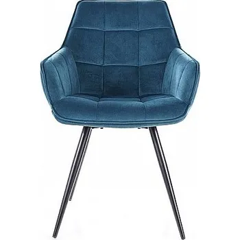 Jídelní židle Židle ILINA Varianta: nohy černé / látka bluvel 85 tyrkysová