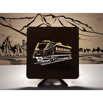 Lampička Li-Go "Pendolino" lampa 19x19cm provedení povrchu: dub