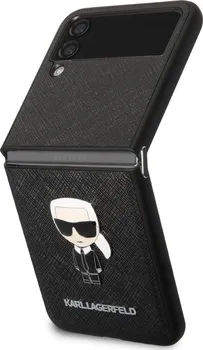 Pouzdro na mobilní telefon Karl Lagerfeld Saffiano Ikonik pro Samsung Galaxy Z Flip 4 
