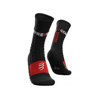 Běžecké oblečení COMPRESSPORT PRO RACING SOCKS WINTER RUN black / red T2 podkolenky + DÁREK DLE VÝBĚRU!