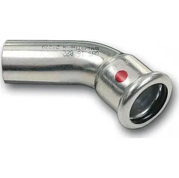 Instalatérský materiál Oblouk 45° pro vnitřní/vnější lisování 22 mm pozink Sanha Therm