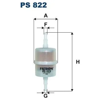 Prostěradlo Palivový filtr FILTRON PS 822