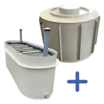 Samonosný septik 3m3 + Pískový filtr 1-2os.