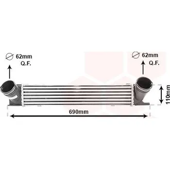 Chladič motoru Chladič turba VAN WEZEL 06004378