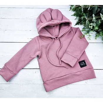 Dívčí mikina Kulišárny Mikina s oušky OLDPINK VELIKOST: 104(3-4r)