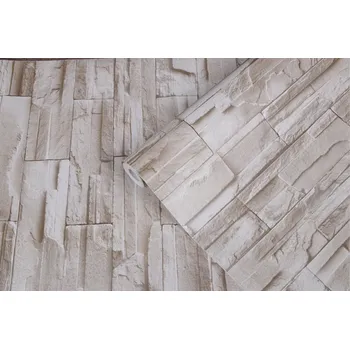 Samolepicí fólie Postershop Samolepící tapeta na stěnu kamenný obklad béžová 45 cm x 8 m