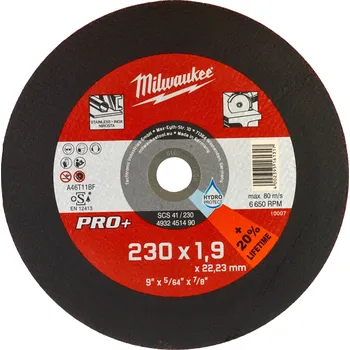 Řezný kotouč Milwaukee CutWSCS 41/230X1,9 PRO+ řezný kotouč-1ks