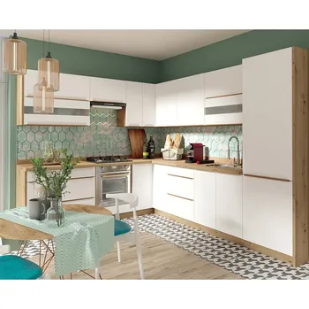 Kuchyňská linka Kuchyňská linka GLAMOUR b 232,5x290 cm bílá mat