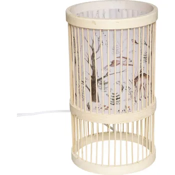 Dětské svítidlo Atmosphera for Kids Dětská bambusová lampička do zásuvky les 16 x 28 cm