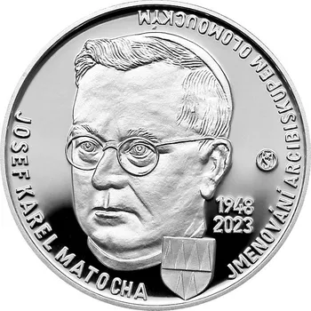 Stříbrná mince 200 Kč k 75. výročí jmenování J. K. Matochy arcibiskupem olomouckým 2023 Proof
