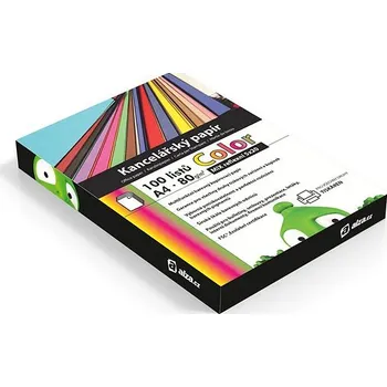 Kancelářský papír Alza Color A4 MIX reflexní 5x 20 listů