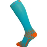 HAVEN Cyklistické podkolenky - EVOTEC COMAX - oranžová/modrá 40-41