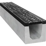Covernit Betonový žlab D400 s litinovou mříží Výška: 300 mm, Délka: 500 mm, Šířka: 300 mm