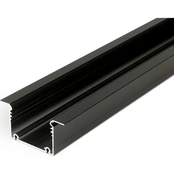 LED lišta Profil WIRELI PHIL VKLÁDANÝ C10/ černý lak, 2m (metráž)