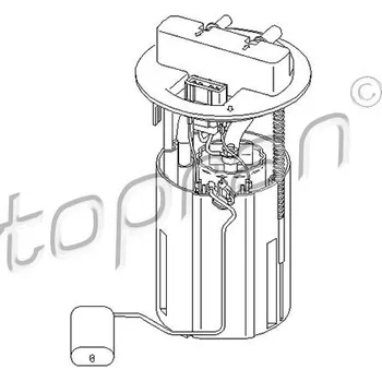 Palivové čerpadlo Palivová přívodní jednotka, , 1525Z1, 1607401780, 9637812280, TOPRAN, 721 481