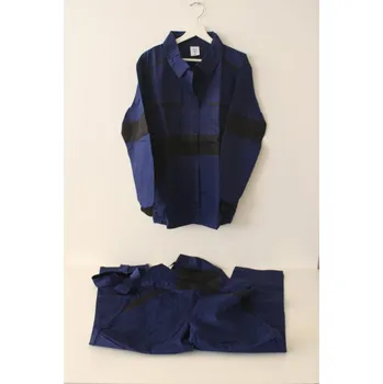 pracovní souprava Voženílek MONTÉRKY KOMPLET Dámský PRACOVNÍ BLŮZA A KALHOTY s laclem - MODRÝ Velikost: 170/44