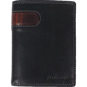 Peněženka Sendi Design Pánská kožená peněženka D-2306 RFID černá