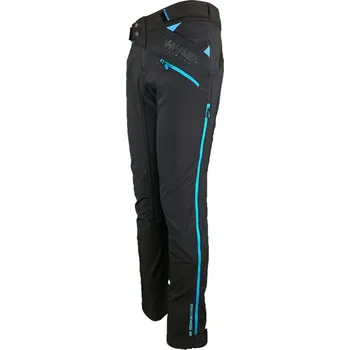 Cyklistické kalhoty HAVEN Cyklistické kalhoty dlouhé bez laclu - TRINITY - černá/modrá XS