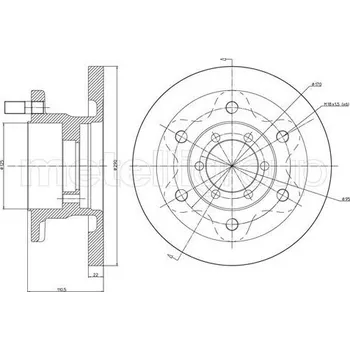 Brzdový kotouč Brzdový kotouč CIFAM (800-481)